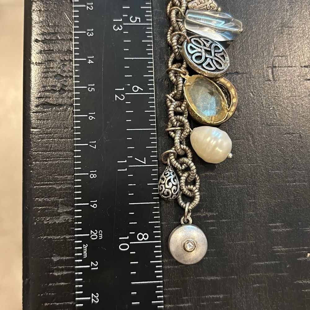 Chico's Mixed Metal Charm Bracelet Magnetic Clasp​​ - Picture 6 of 6